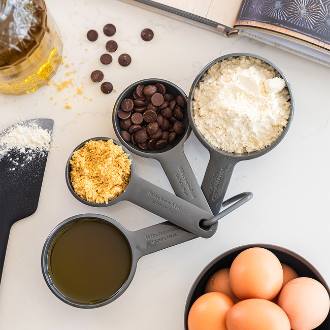 Kitchenaid Miarki Kuchenne Cups 4 Szt. Charcoal Grey