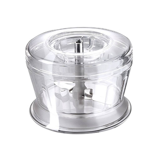 Blender ręczny Bamix Deluxe M160 z młynkiem w zestawie - srebrny - Outlet