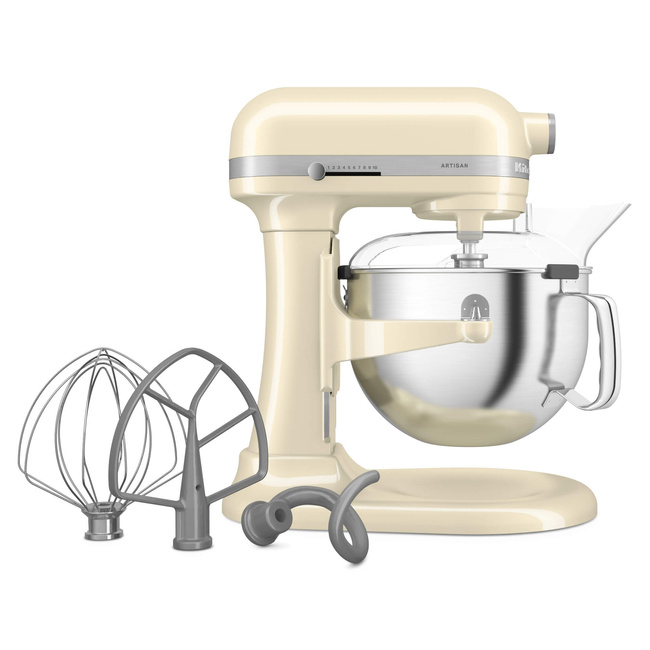 Mikser planetarny KitchenAid Artisan z podnoszoną dzieżą 5,6 l 5KSM60SPXEAC, kremowy