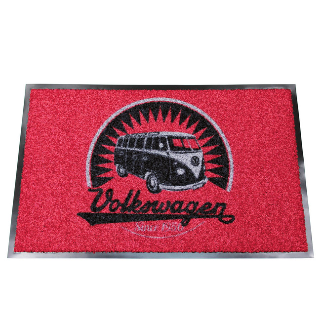 Vw Wycieraczka Bus Vintage Logo/Red