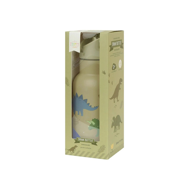 Kubek ze słomką dla dzieci Dinosaurs 350 ml - A Little Lovely Company