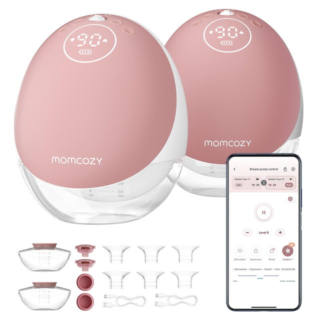 Momcozy M9 Podwójny czerwony | Laktator | 150ml