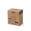 Zestaw 3 szklanych pojemników Black+Blum Stack+Nest XS, 3 x 380 ml