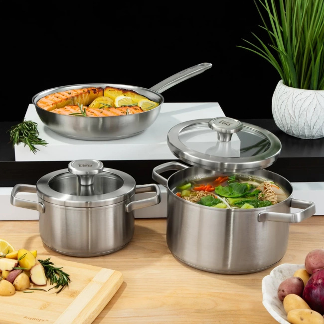 Garnek z pokrywką graphite, stal nierdzewna z recykling 16 cm, 1,6 l - Berghoff