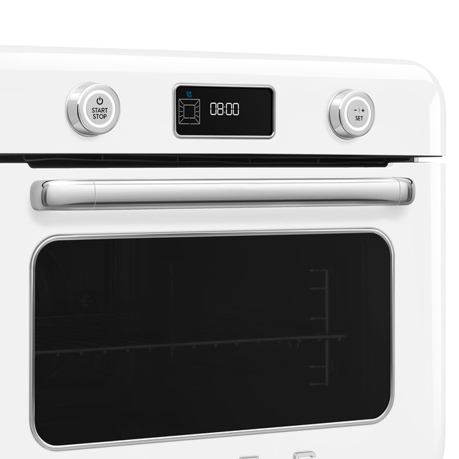 Smeg - Piekarnik nablatowy z funkcją pary COF01WHEU 50's Style - White
