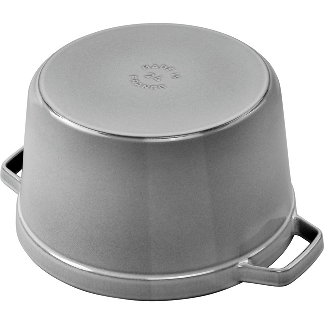 Garnek żeliwny okrągły wysoki 4.8 ltr, grafitowy - Staub