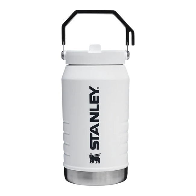 Bidon termiczny Stanley IceFlow Flip Straw 1,9 l ze słomką, biały Chalk