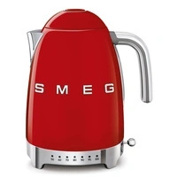Smeg - Czajnik z regulacją Temp., Czerwony Klf04rdeu 50's Style