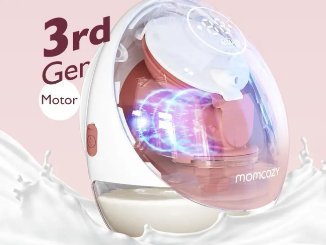 Momcozy M9 Pojedynczy czerwony | Laktator | 150ml