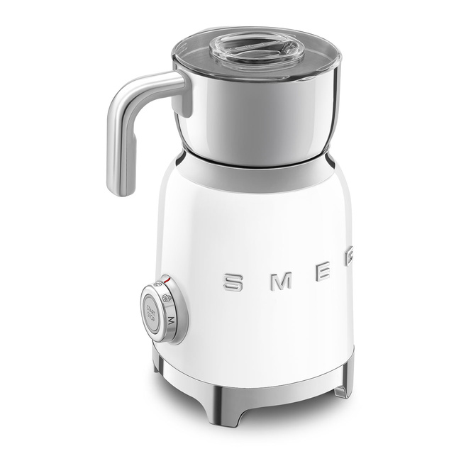 Smeg - Spieniacz do mleka, biały 50's Style MFF11WHEU Biały