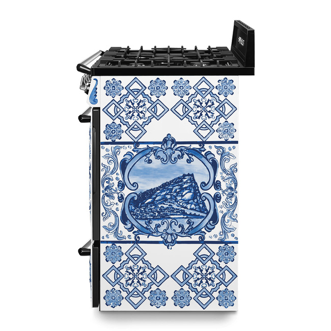 Smeg - Kuchnia Wolnost., 90cm, Victoria, D&G Victoria TR90DGME9 Mediterraneo.