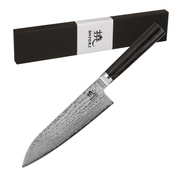 Shiori - Kyoto Santoku - Japoński nóż szefa kuchni Seki/Japonia ze stali damasceńskiej Vg10