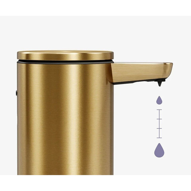 Automatyczny dozownik do mydła Simplehuman ST1083, 266 ml, szczotkowany mosiądz