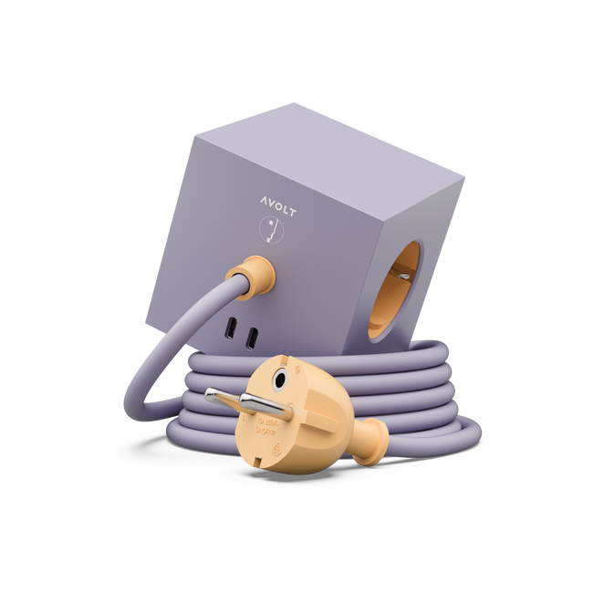 Square 1 - Usb-c - 1,8m (f) Bauhaus 1.8 m Lavender glow Sq1-eufc20-18in1 - Avolt