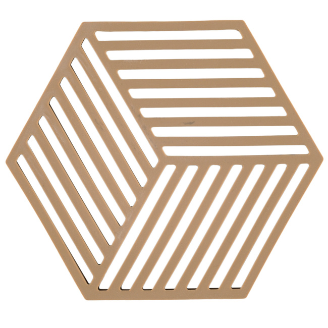 Podkładka pod naczynia Zone Denmark Hexagon, silikonowa, Camel