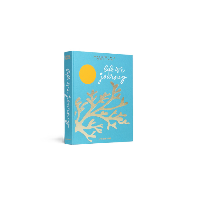 Album na zdjęcia Printworks Life is a Journey XL, turkusowy, czarne karty