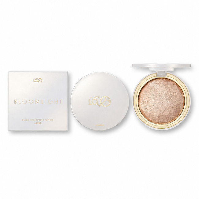 Puder rozświetlający Lovro Bloomlight Baked Illuminating Powder, wypiekany, 9 g
