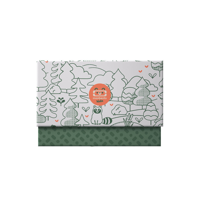 Monbento Lunchbox i Butelka dla Dzieci Gram Green Raccoon