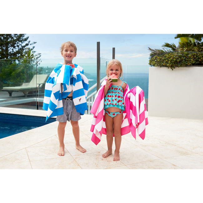ręczniki plażowe szybkoschnące do plaży Bondi Blue L 160x90cm - Dock & Bay