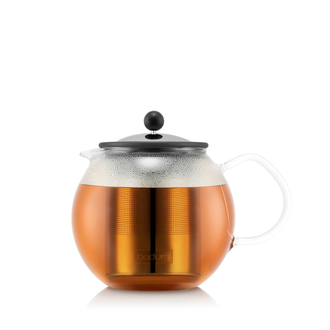 Dzbanki do herbaty tłokowe Assam 1L Chrome