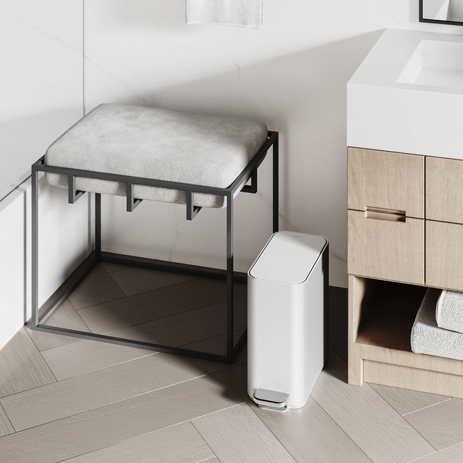 Kosz na śmieci pedałowy 5l - biały - Simplehuman