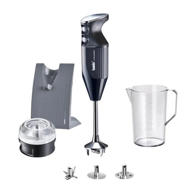 Blender ręczny Bamix Swissline M200 czarny z srebrną końcówką 