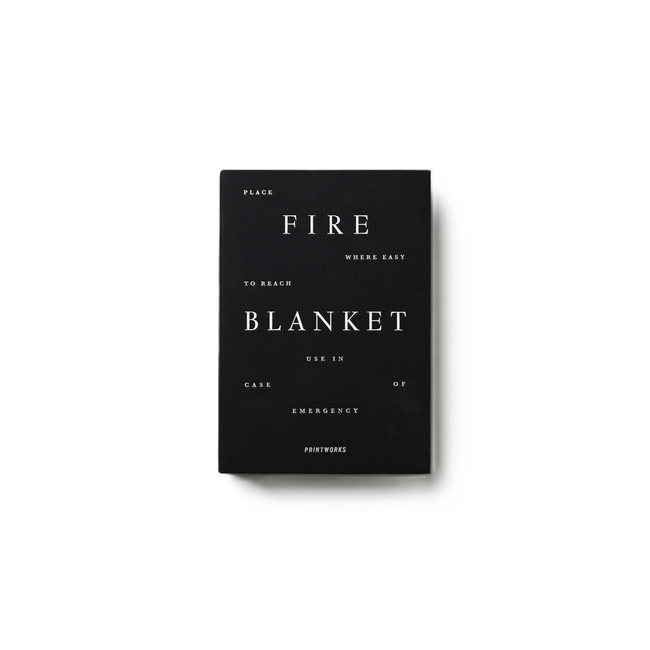 Koc gaśniczy czarny the essentials - printworks