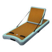 Dmuchany leżak wodny 245x91x15 cm EXTRALINK wygodny materac plażowy do pływania