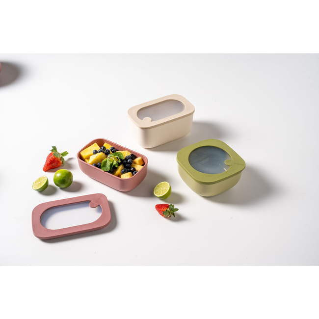 hermetyczne pojemniki na żywność 350 ml niebieskie S Store&more - Guzzini