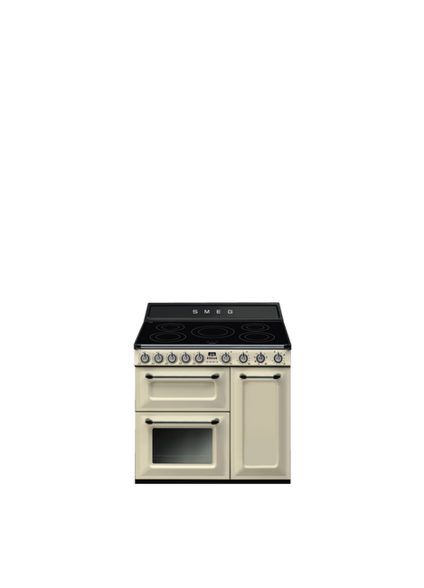 Smeg - Kuchnia Wolnost., 90cm, Victoria, Krem. Victoria Tr93Ip2 Kremowy.