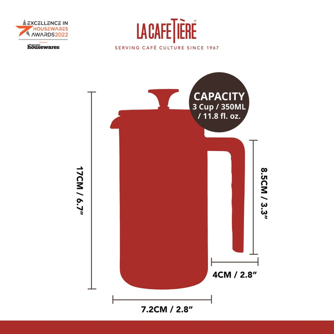 La Cafetiere French Press Pisa 350 ml Black