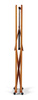 Arredamenti Elios Stojak na ubrania - 37 x 78 cm, Brązowy