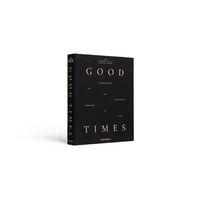 Album na zdjęcia Printworks Good Times L, czarny, czarne karty, 60 stron