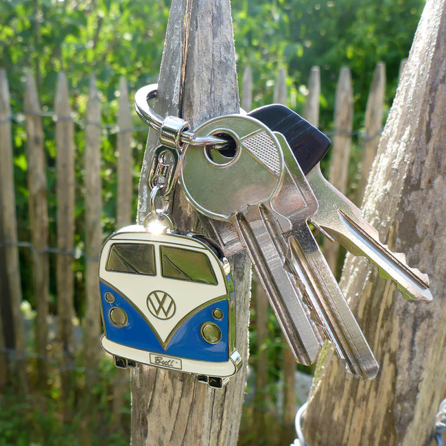 Vw Brelok Bus Front Niebieski