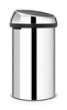 Kosz na śmieci Brabantia Touch Bin 60 l, stal polerowana Brilliant Steel