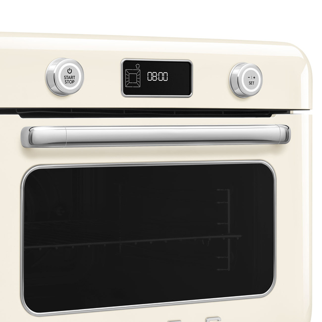 Smeg - Piekarnik nablatowy z funkcją pary (100%) COF01CREU 50's Style - kremowy