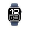 Apple Watch 10 GPS 42mm Silver Aluminium Case with Denim Sport Band - S/M