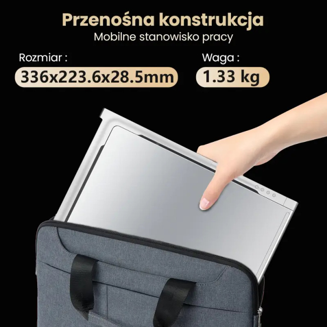 Extralink Smart Life S350 13.3" | Przenośne Monitory Do Laptopa | 2 Monitory, Ips, 1920x1200