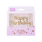 Pme Dekoracyjna Świeczka Happy Birthday 10 x 5 cm