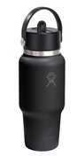 Butelka termiczna Hydro Flask Wide Mouth Travel Bottle 24 oz (710 ml) ze słomką, czarna