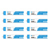 Betafpv Bt2.0 300mAh 8-pack | Zestaw baterii do dronów 1S | 3.8V, 300mAh