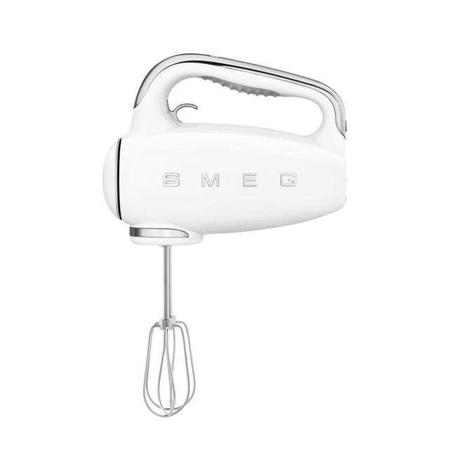 Smeg - Mikser ręczny, biały Hmf01wheu 50's style