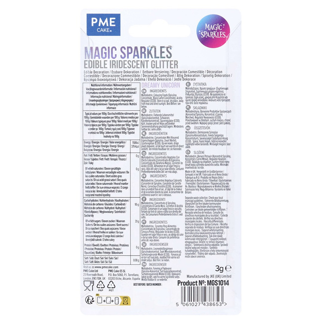 Pme Jadalny Opalizujący Brokat Jednorożec 3 g