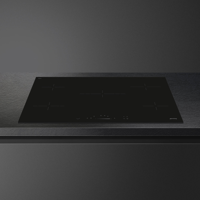 Smeg - Płyta kuchenna UNIVERSAL SE495ETD Czarny