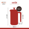 French Press Pisa 1 L Latte - La Cafetiere