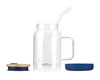 Słoik Ze Słomką 600 Ml Granatowy Fuori 29811 - Vialli Design