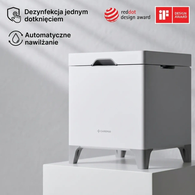 Carepod Cube Plus X50V nawilżacz ze sterylizacją, chłodna i ciepła mgiełka, do 65 m²