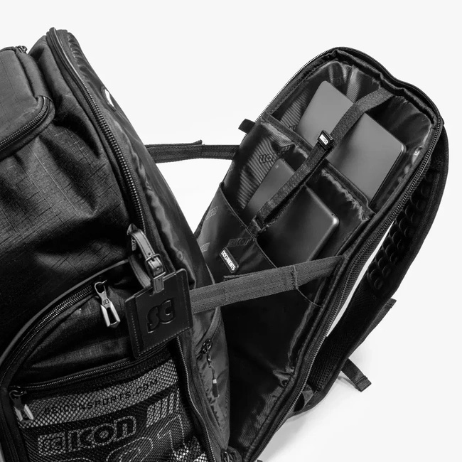 Plecak Scicon Sports Backpack Pro 35L, czarny, z komorą na buty i kask