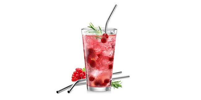 Słomki ze stali nierdzewnej Mydrink 4 szt., ze szczoteczką czyszczącą - Tescoma