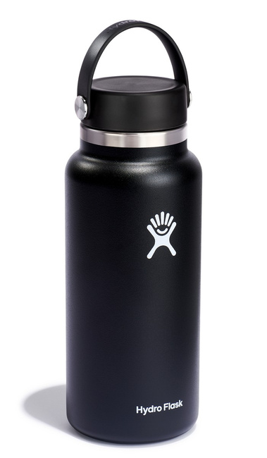 Butelka 32oz Wide Mouth Flex Cap, Black - Hydro Flask